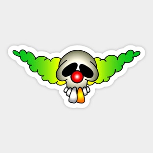 Clown skull Sticker